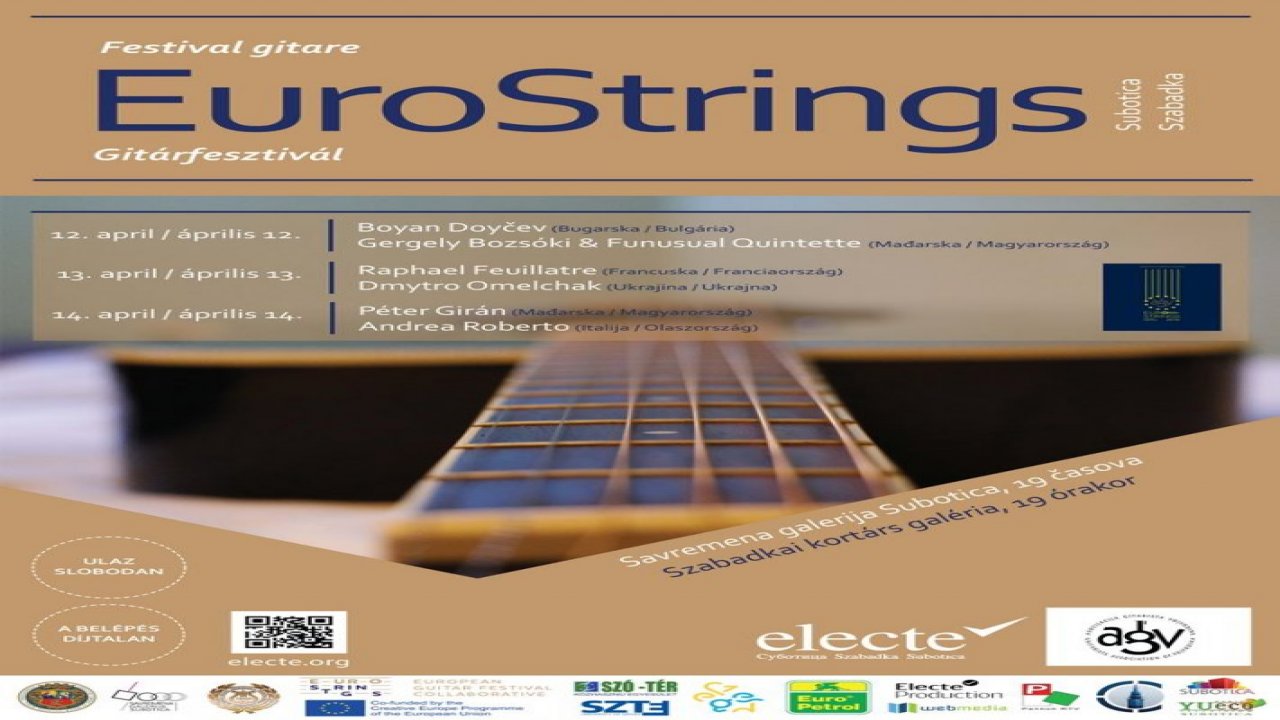 Фестивал класичне гитаре „ЕуроСтрингс“ биће одржан у Савременој галерији