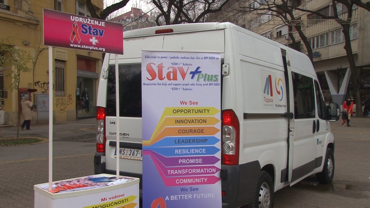 Одржана акција тестирања на ХИВ у центру града