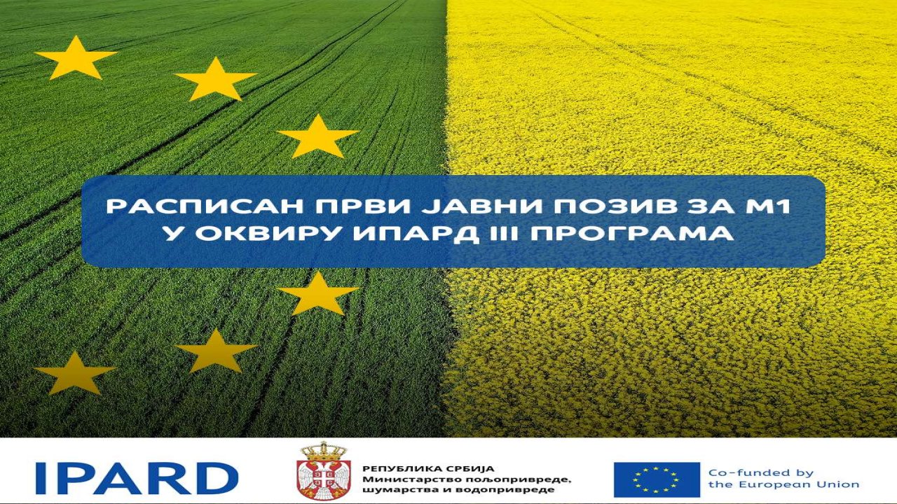 Отворен позив за ИПАРД ИИИ, пољопривредници могу да добију и до милион евра