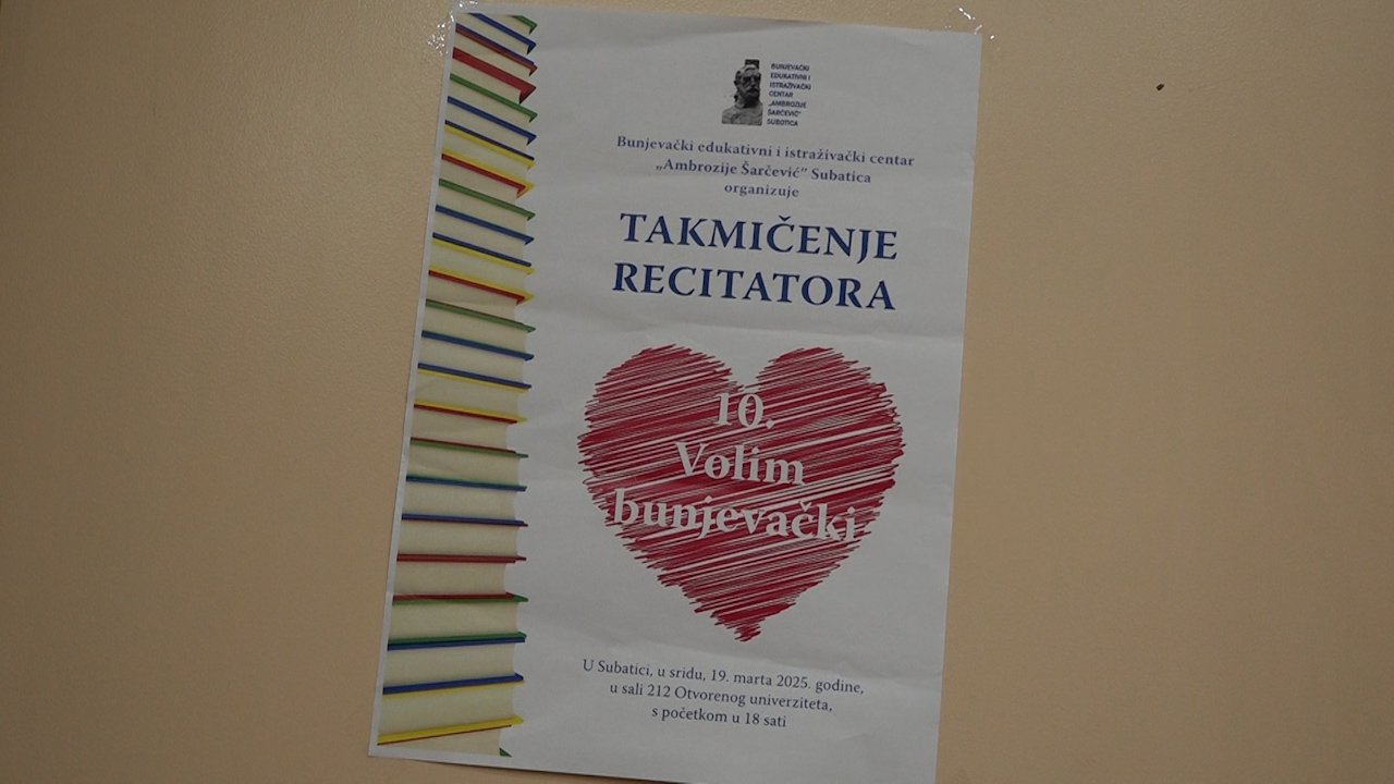 Одржано такмичење рецитатора „Волим буњевачки” 