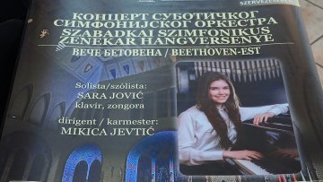 Суботичка пијанисткиња Сара Јовић поново пред домаћом публиком