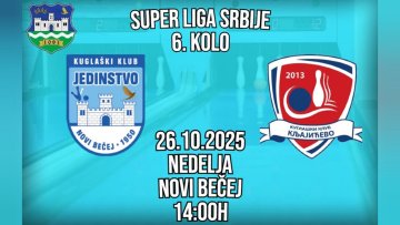 КУГЛАЊЕ: „Јединство“ – „Кљајићево“ (недеља, 26. октобар)