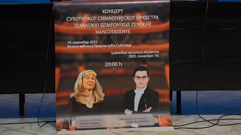 Концерт Суботичког симфонијског оркестра 19. новембра