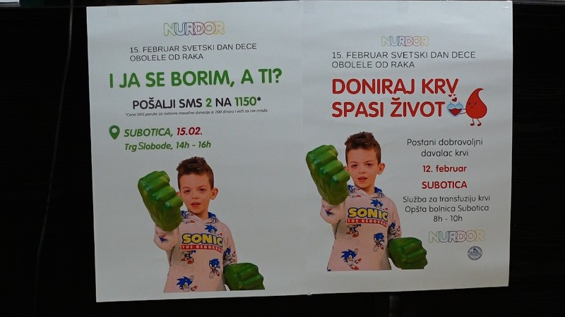 Светски дан деце оболеле од рака биће обележен 15. фебруара и у Суботици