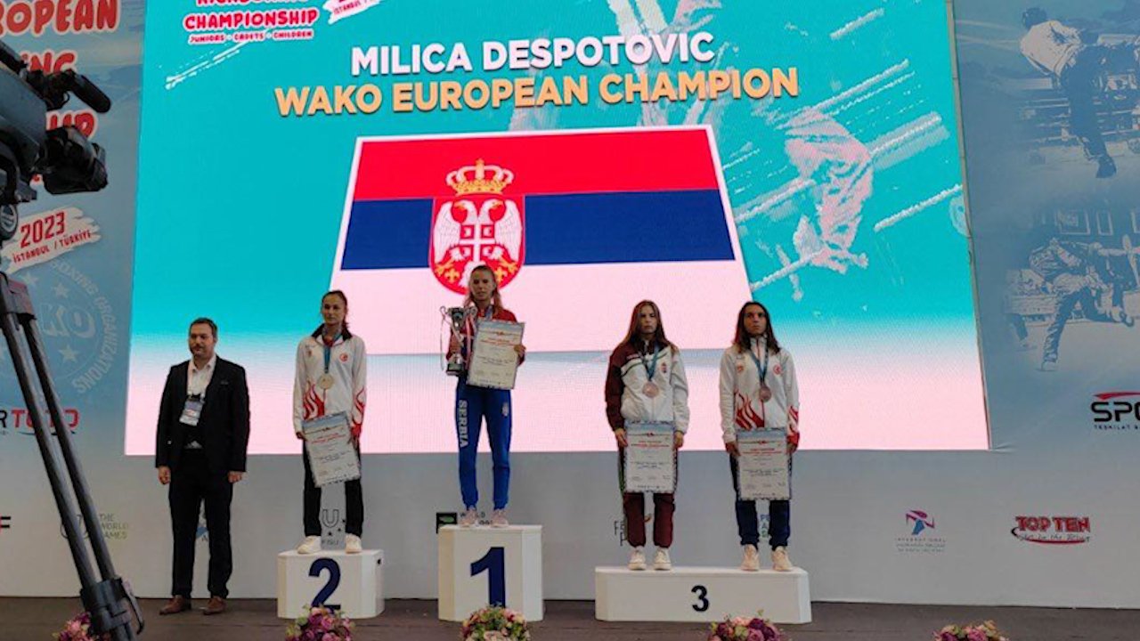 Суграђанка Милица Деспотовић - јуниорска европска првакиња у кик боксу 