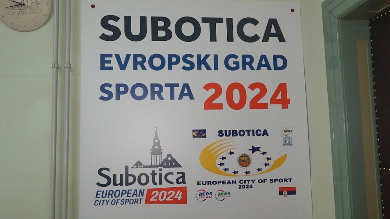 Постављене табле са обележјем „Суботица Европски град спорта” 